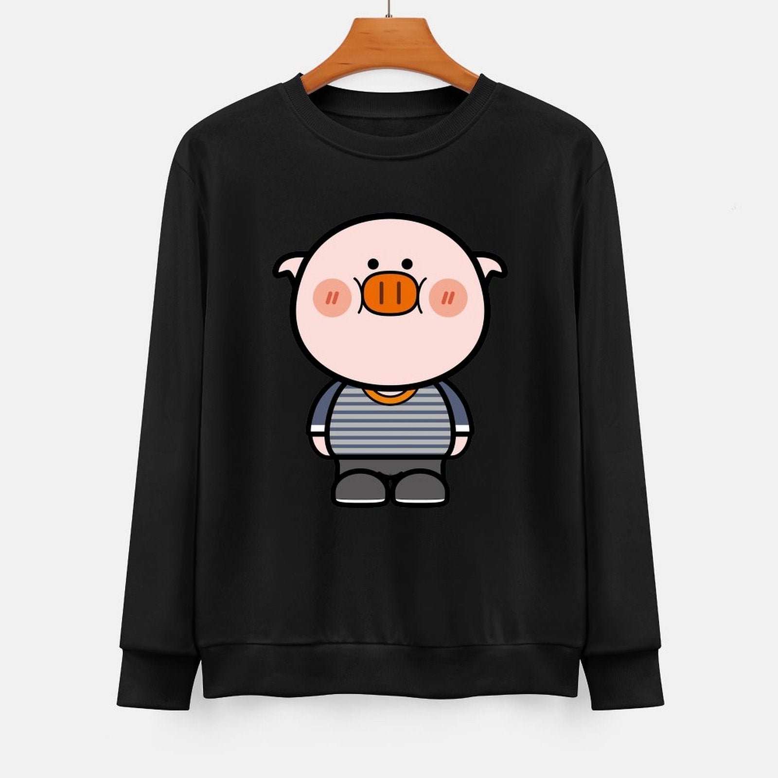 Front Patterned Long Sleeve TopTimeless Retro